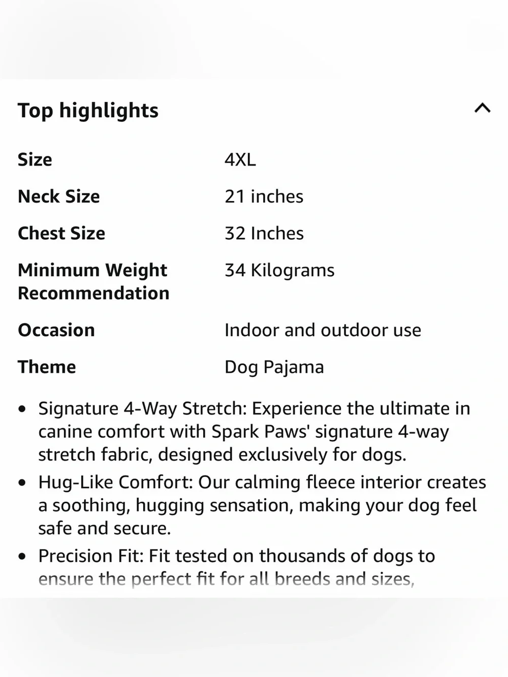 Spark Paws Dog Pajama,Recovery Suit Male, Onesie, Ultra-Soft and 4-Way Stretch